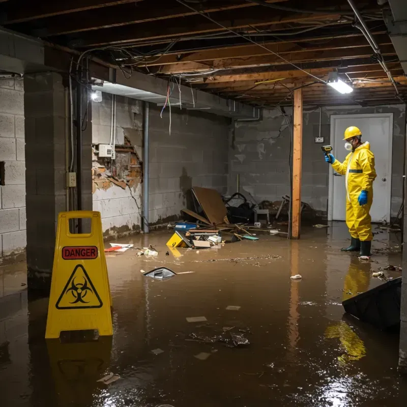 Flooded Basement Electrical Hazard in Lake Arthur, LA Property